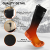 Electric Foot Warmer Rechargeable Heated Socks with 3 Heat Settings MTESK001