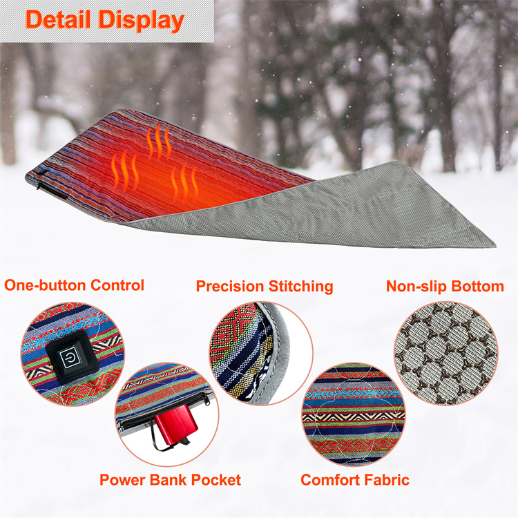 Custom Electric Sleeping Bag Heater Heating Sleeping Bag Liner Pad MTECB016