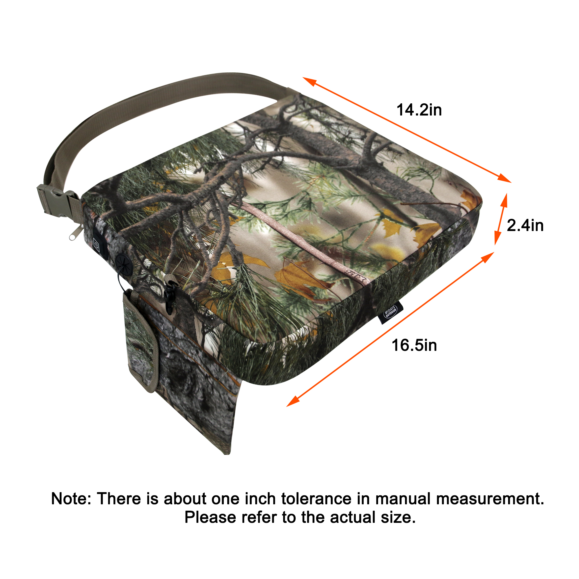 Camo Foam Mat Stadium Seat Cushion with Adjustable Strap MTECC002