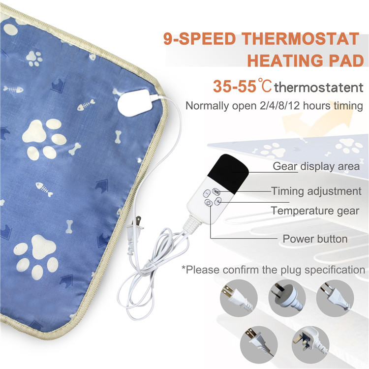 Wholesale Pet Heating Pad For Small Dog Cat Heated Bed With Soft Washable Cover MTECP002
