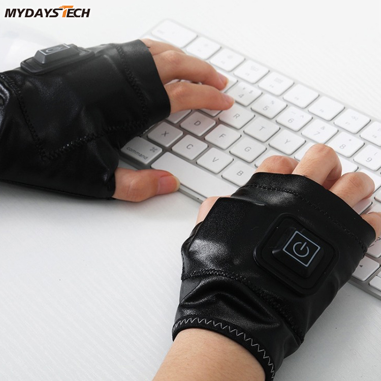 Heated Gloves Fingerless For Women Man Work Touchscreen Gloves MTECG006