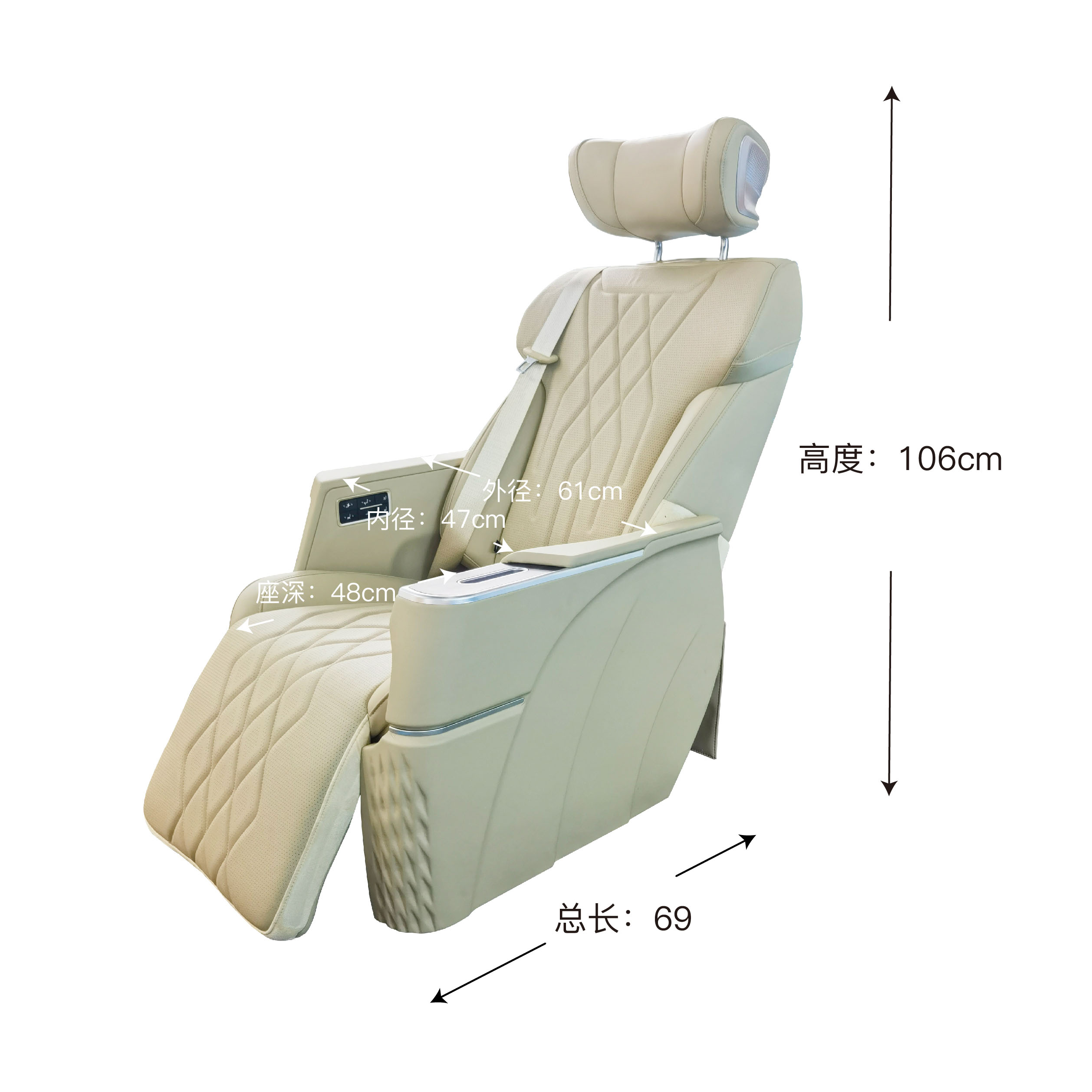 Leather Aero Seat MTECCS004