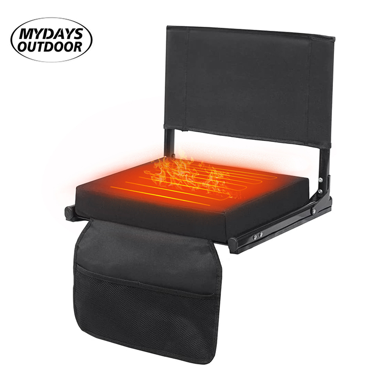 Custom Foldable Heated Stadium Seat With Strap MTECC010