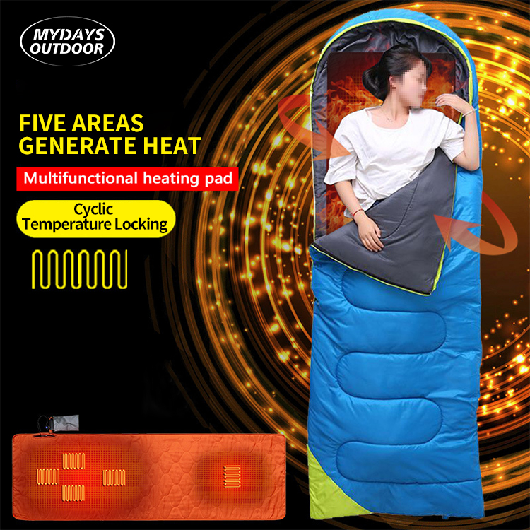 Powered Heat Sleeping Bag Linre for Camping or Outdoor Hiking Cold