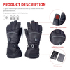 Waterproof Rechargeable Electric Heated Glove For Winter Outdoor MTECG003