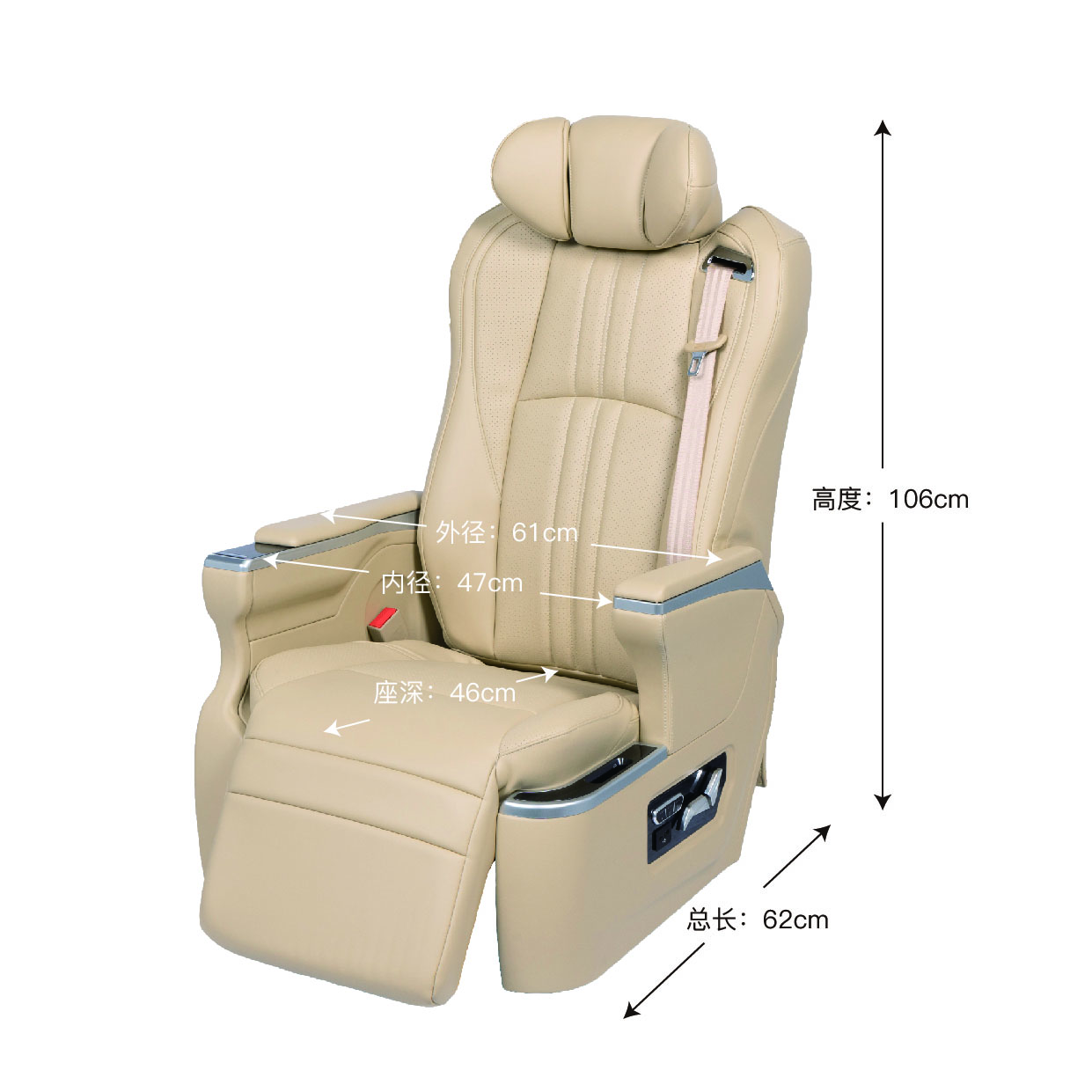 VIP Car Seat Leather MTECCS005
