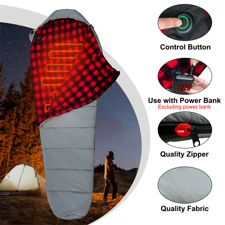 Mummy Heated Sleeping Bag MTECS011