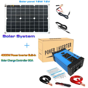 18W Panel Portable Power Station Solar Inverter for Adventures Night Hiking Campsite and Roadside Emergencies MSO-14